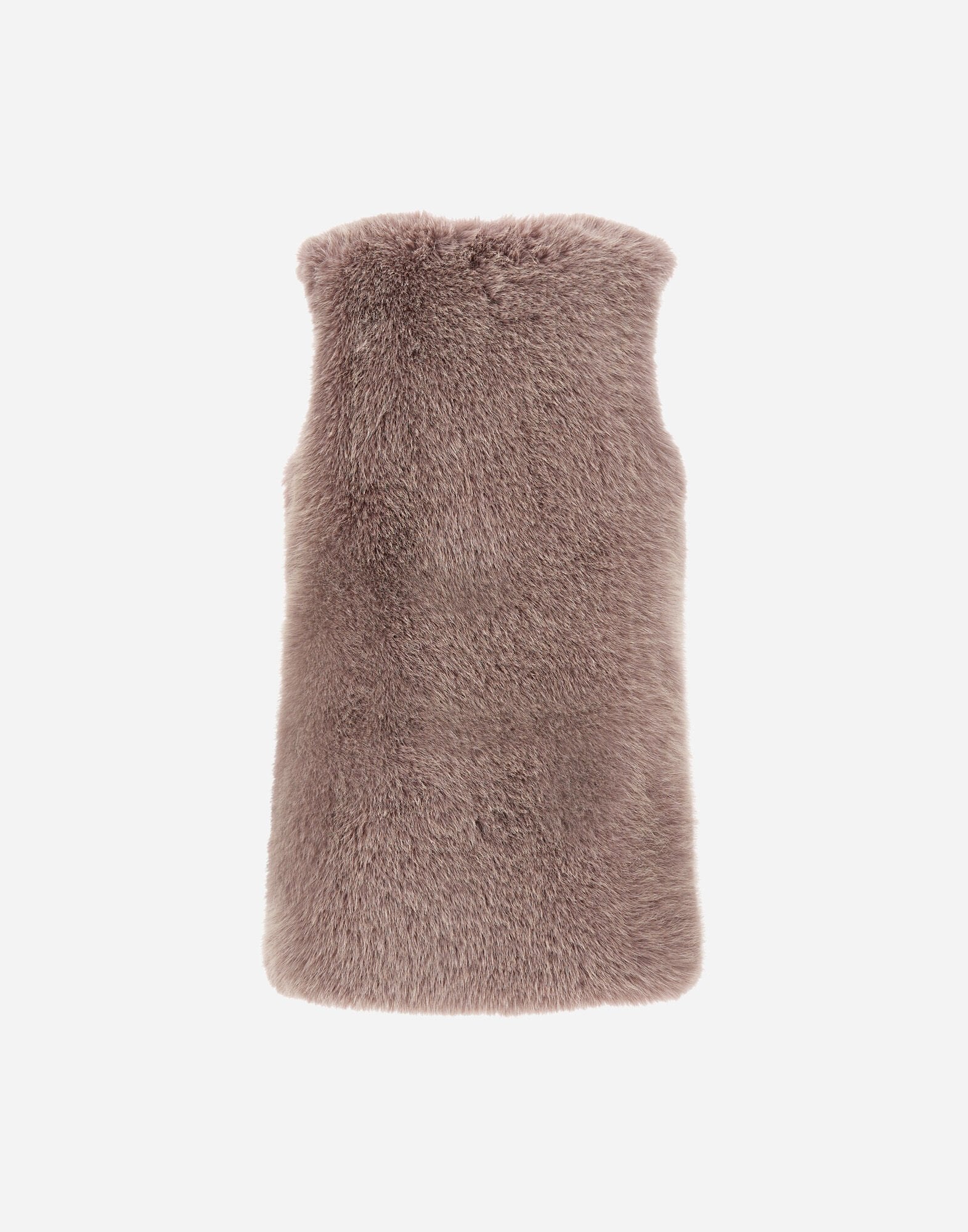 Herno Gilet In Resort Fullness Faux Fur Rosa