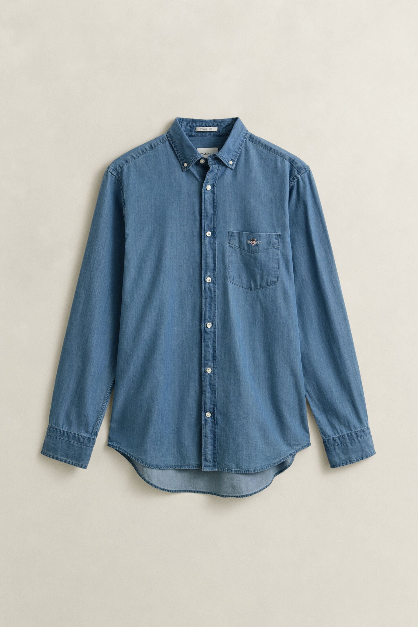 GANT-camicia-indaco-regular-semi-light-blue-3000400-980-flat-fv-1