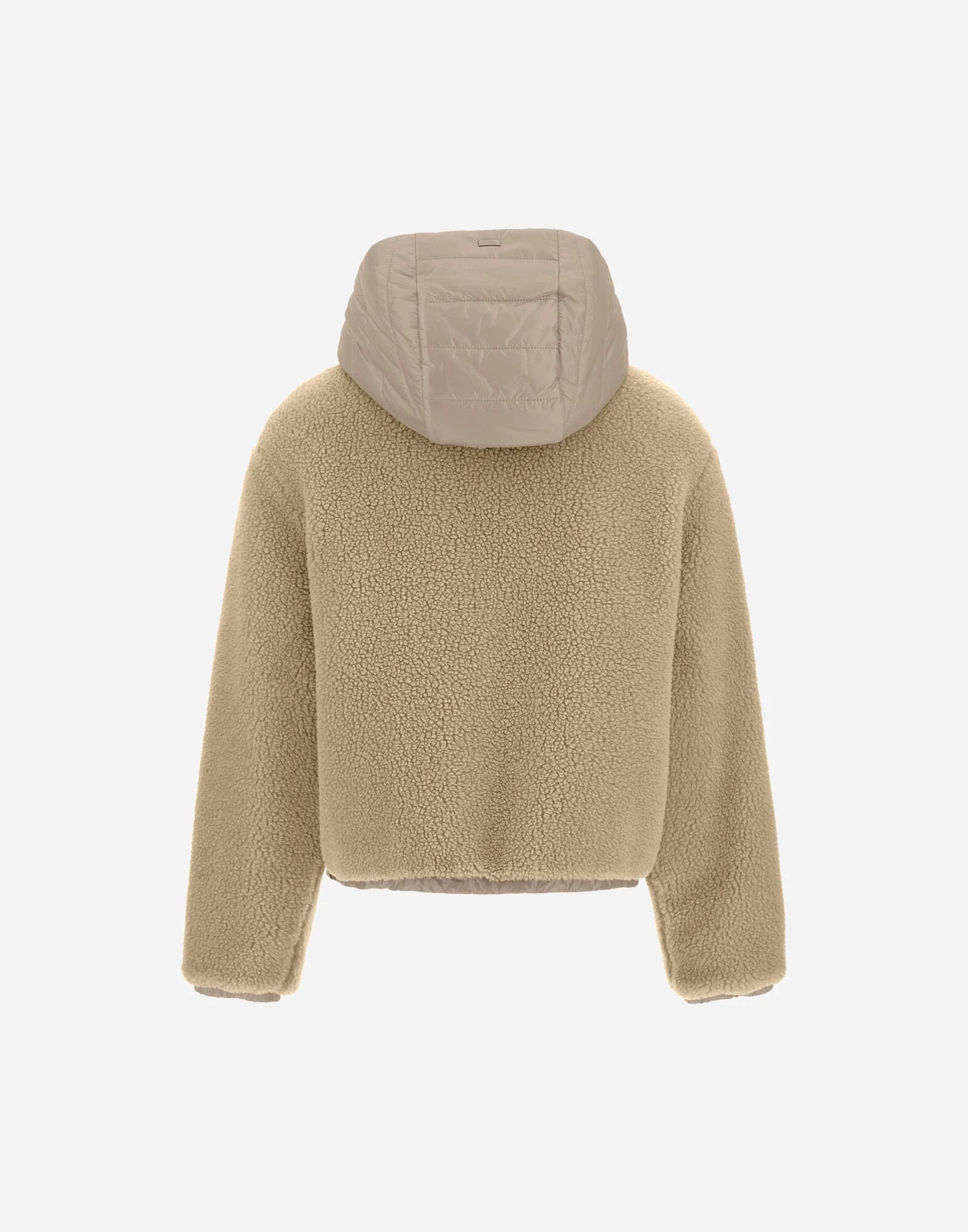 Herno Giacca In Teddy E Nylon Ultralight Chantilly