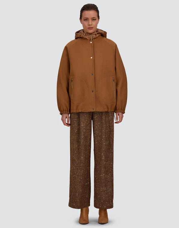 Herno Giacca In Panno Di Lana E Nylon Ultralight Cammello