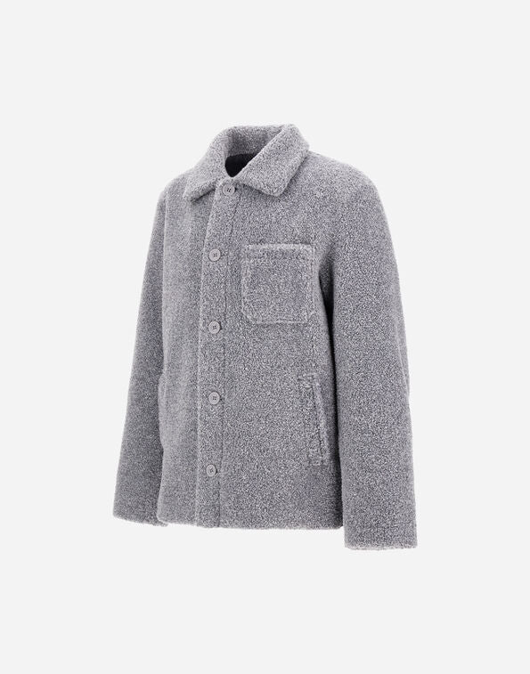 Herno Giacca In Teddy Melange Grigio