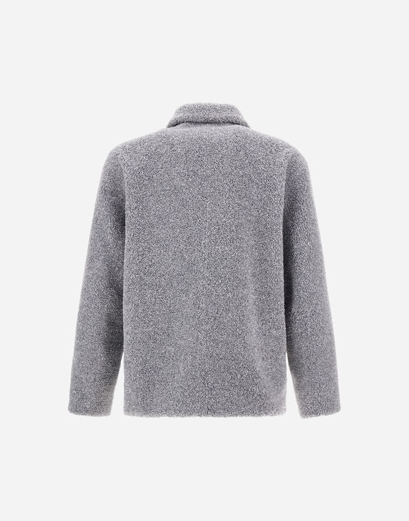 Herno Giacca In Teddy Melange Grigio