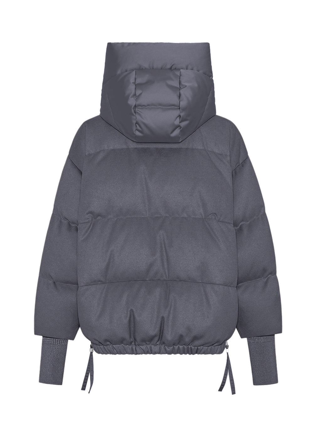 Duno Heka Short Wool Down Jacket Silver