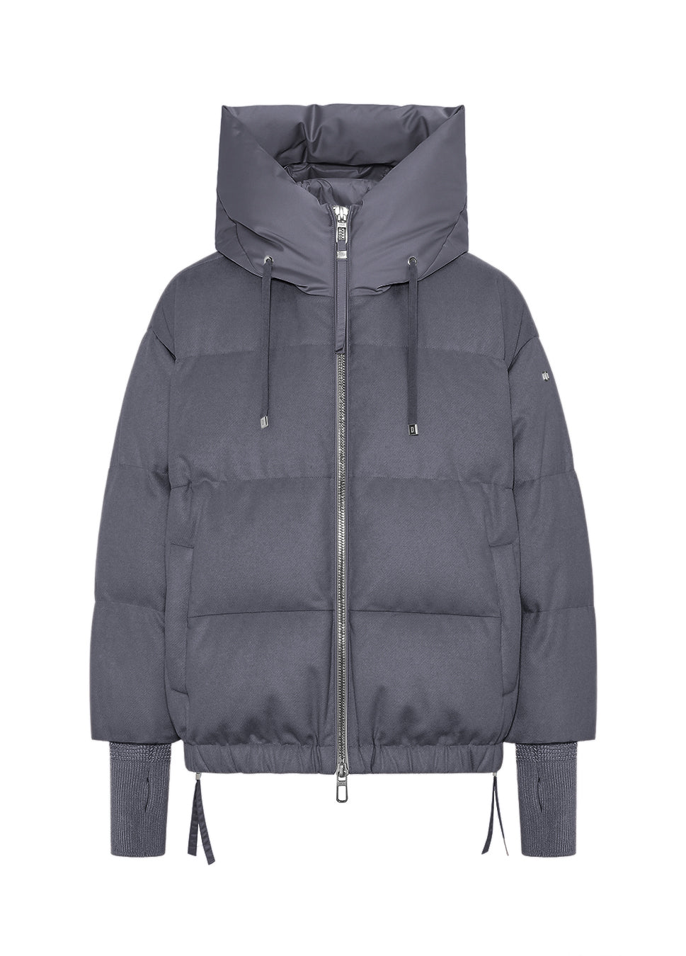 Duno Heka Short Wool Down Jacket Silver