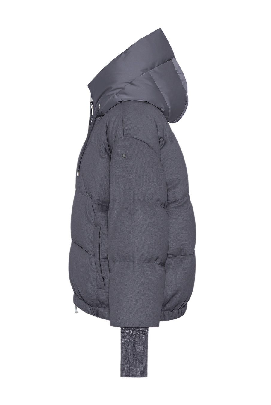 Duno Heka Short Wool Down Jacket Silver