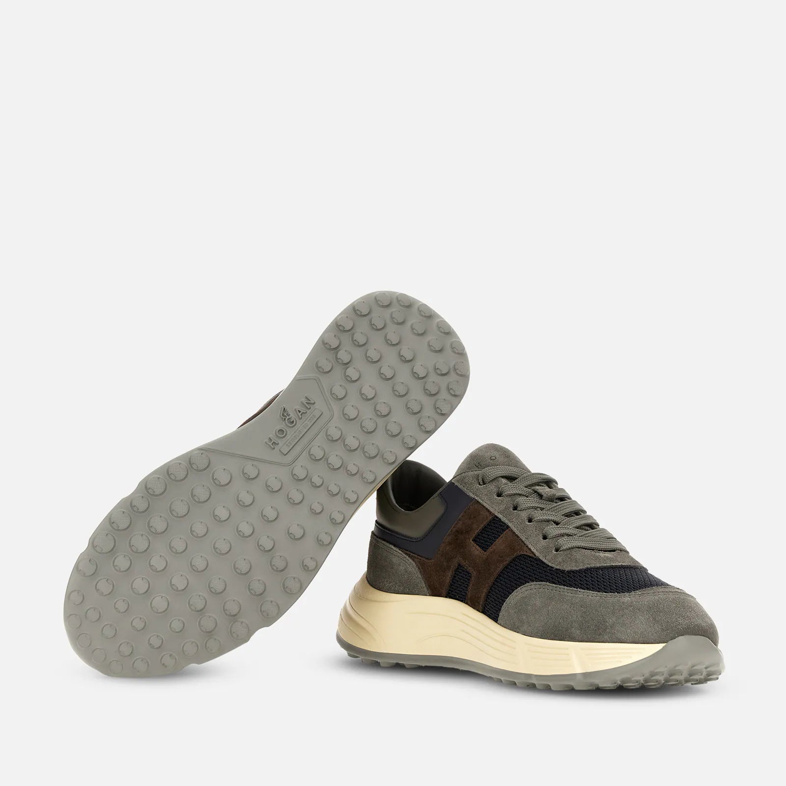 Hogan Sneakers Hyperlight Scamosciata E Nylon Multicolor