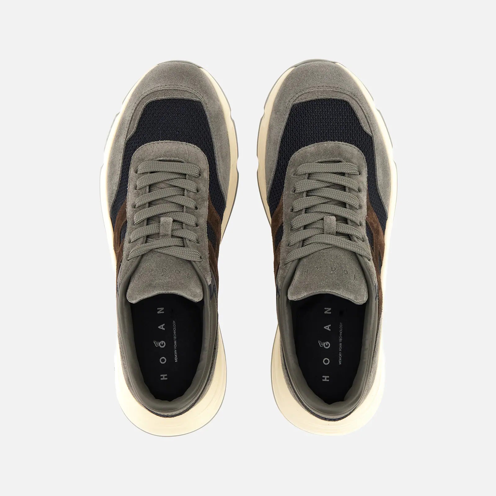 Hogan Sneakers Hyperlight Scamosciata E Nylon Multicolor