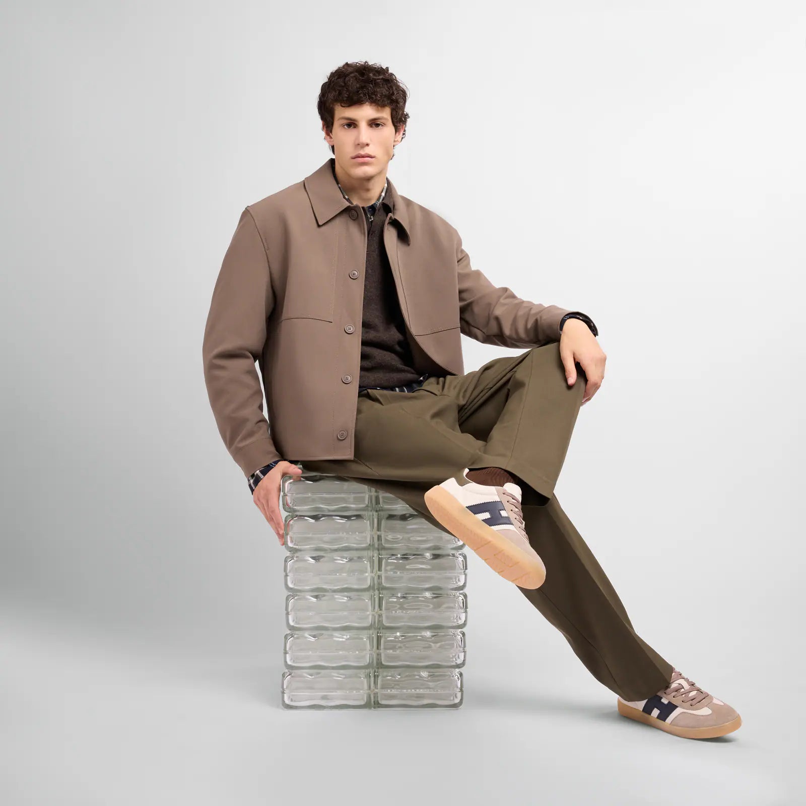 Hogan Sneakers Cool Avorio Beige Marrone