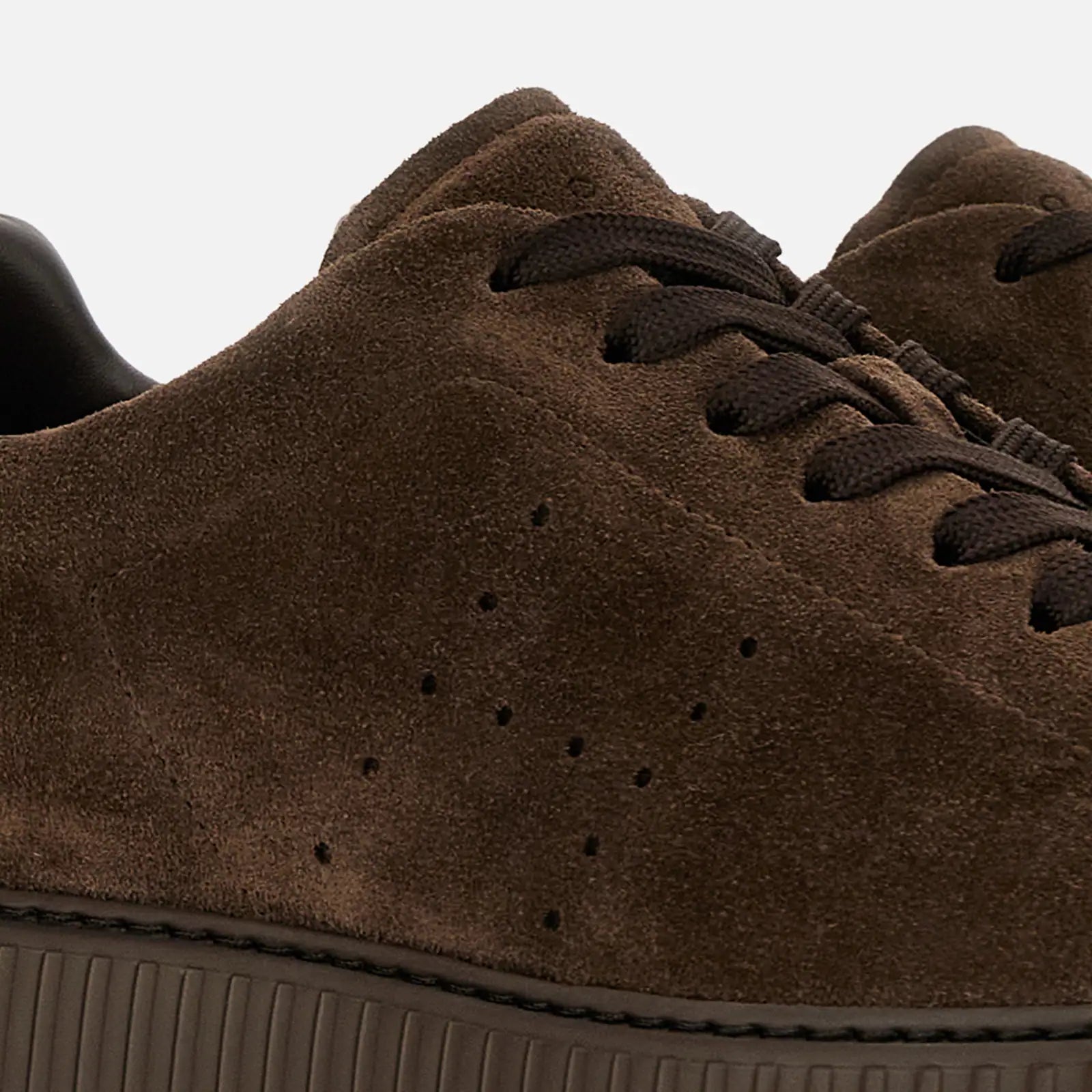 Hogan Sneakers  H-Stripes Scamosciata Marrone