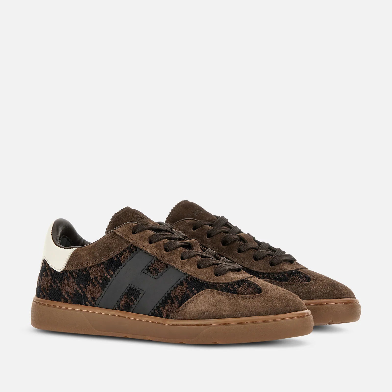 Hogan Sneakers Cool Pied De Poule Marrone