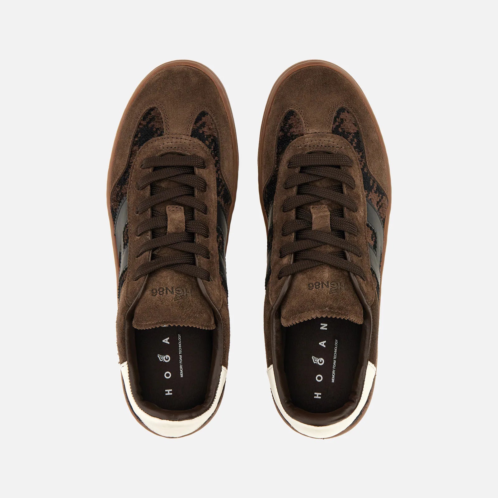 Hogan Sneakers Cool Pied De Poule Marrone
