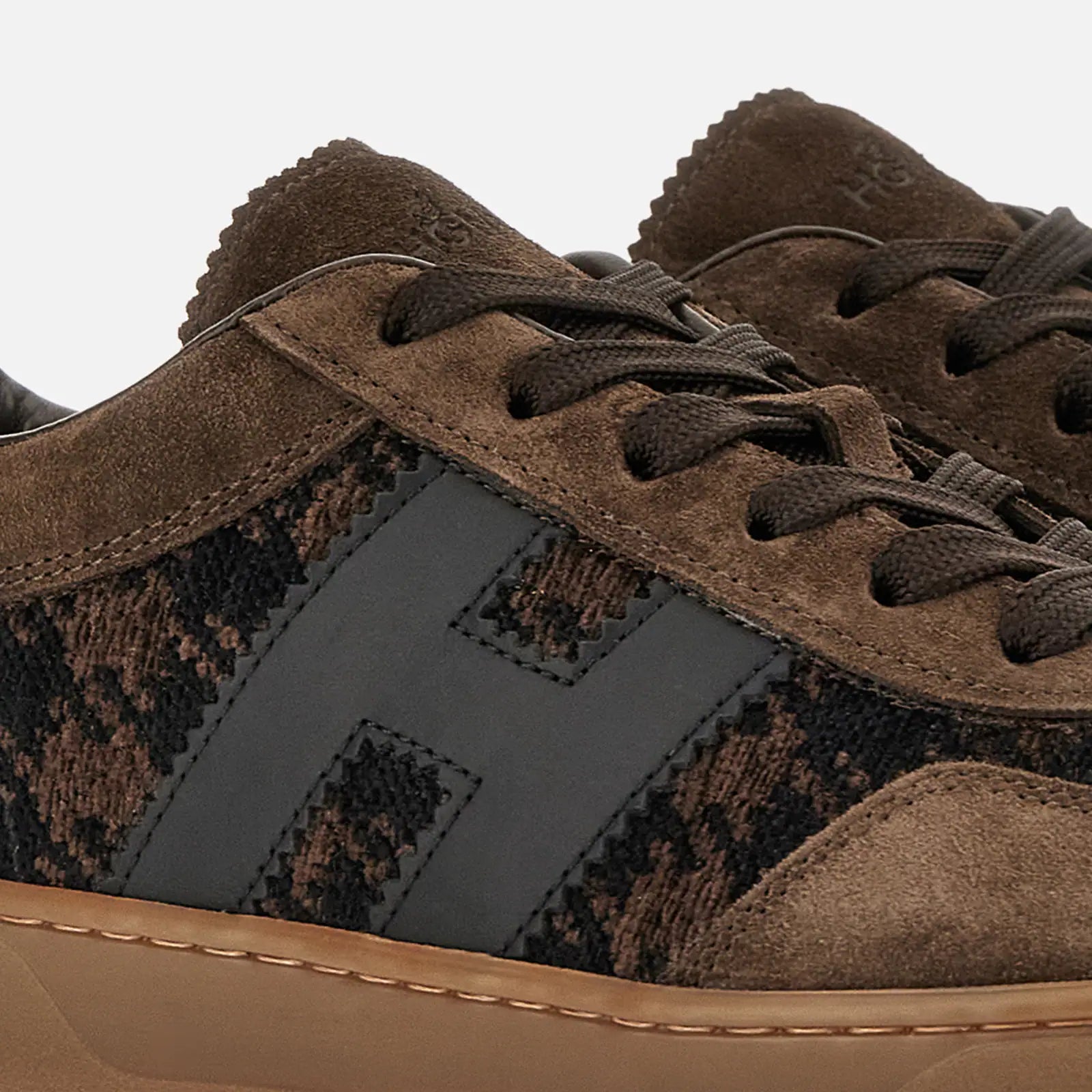 Hogan Sneakers Cool Pied De Poule Marrone