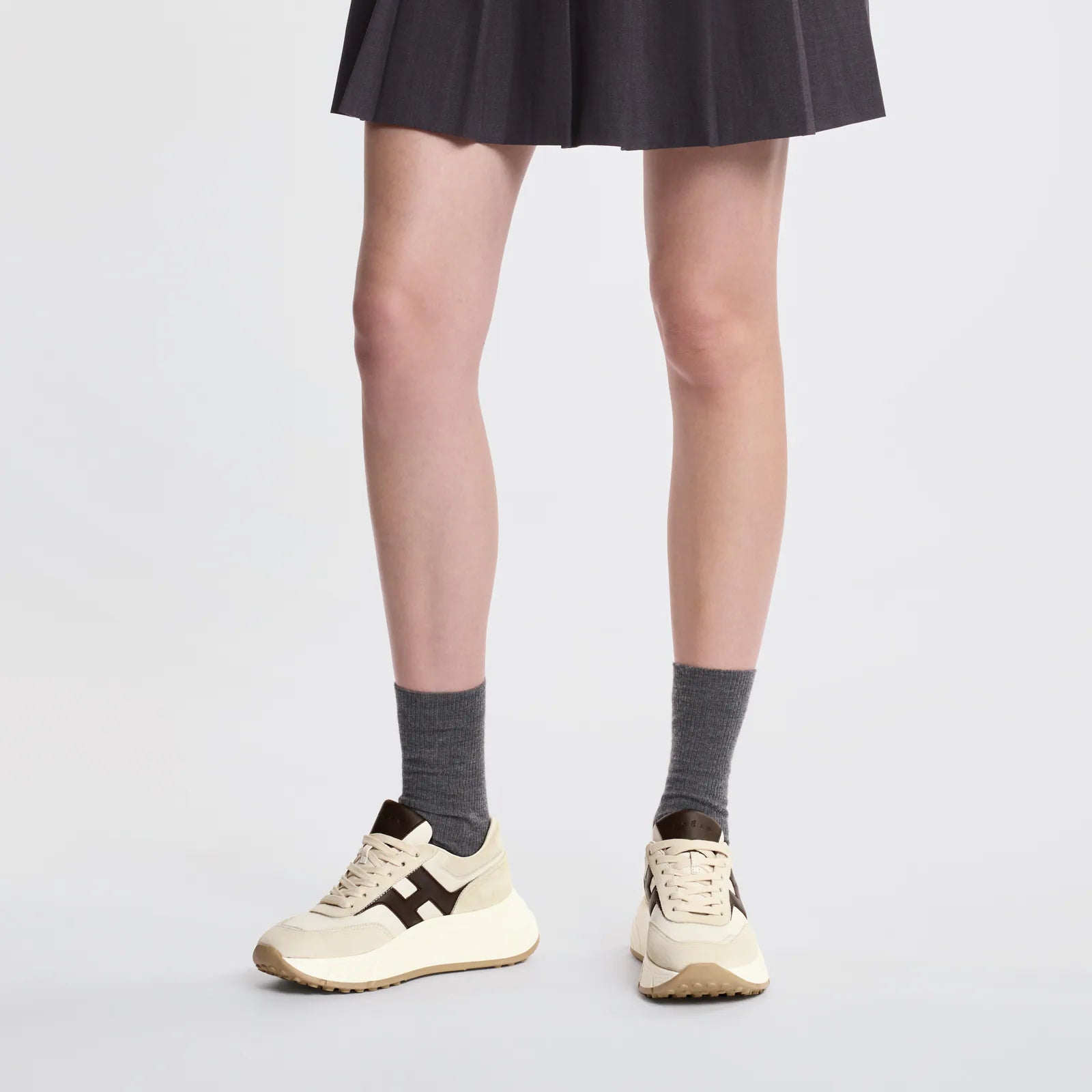 Hogan Sneakers Hi-Fi Avorio Marrone