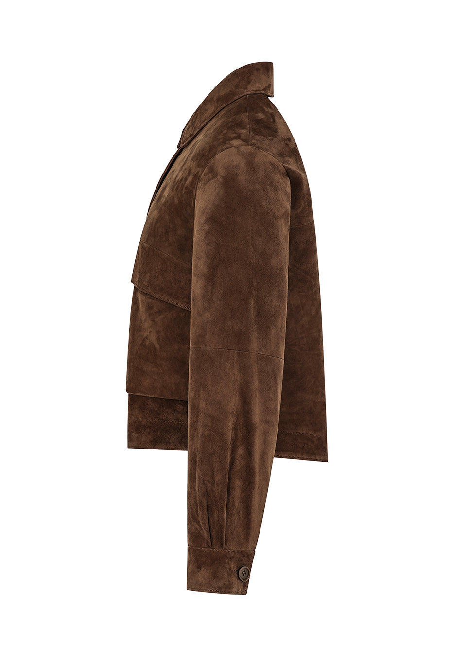 Duno Joan Giubbotto In Suede Marrone