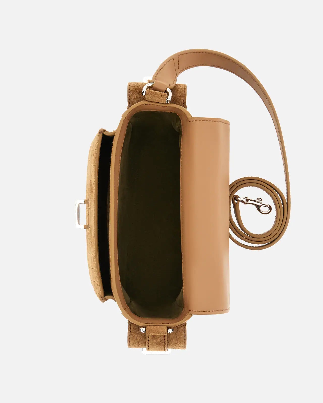 Hogan Borsa Flap Piccola Scamosciata Beige