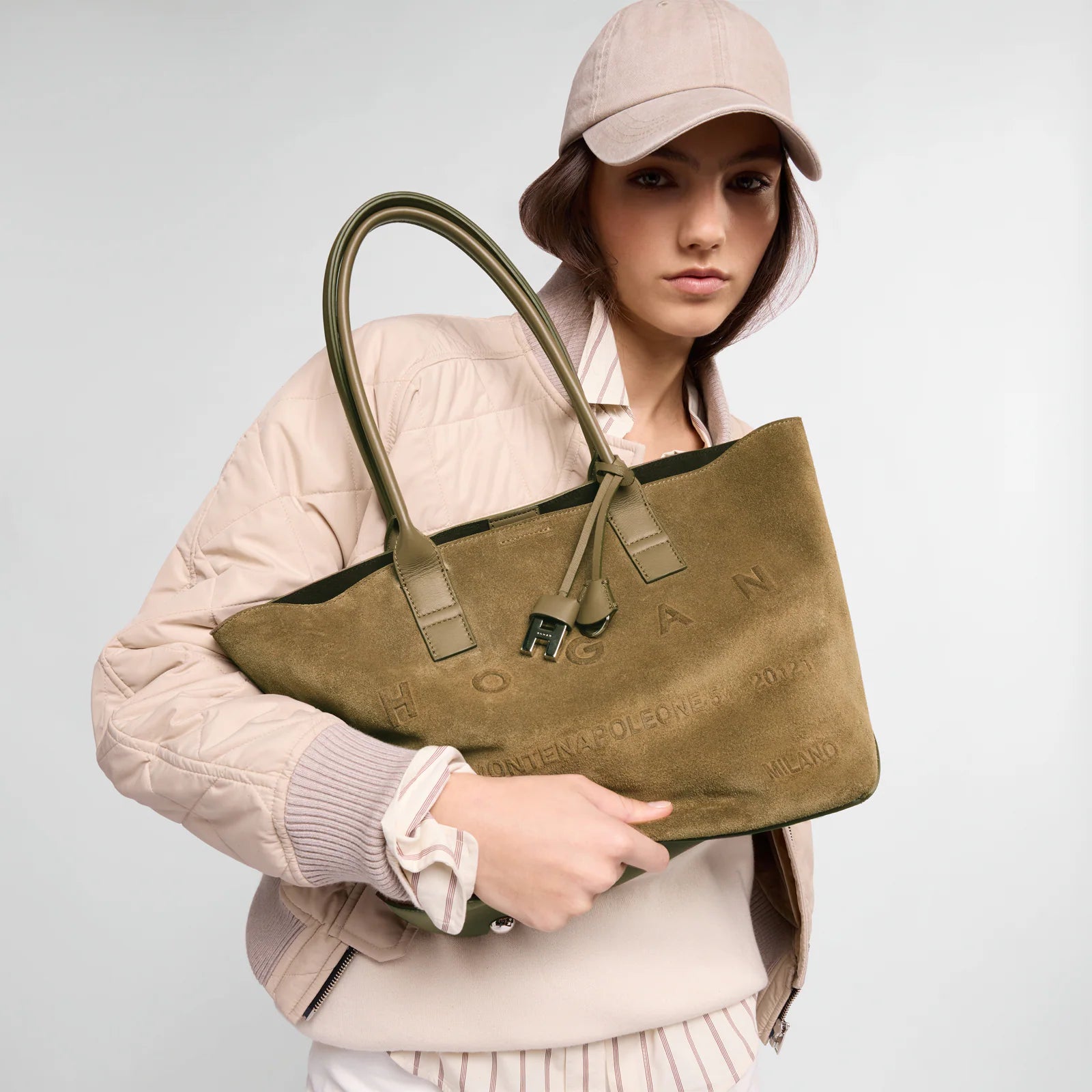 Hogan Borsa Shopping Address Media Beige