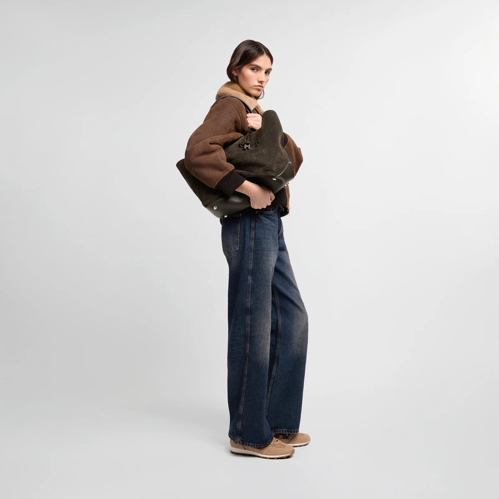 Hogan Borsa Shopping Address Media Marrone