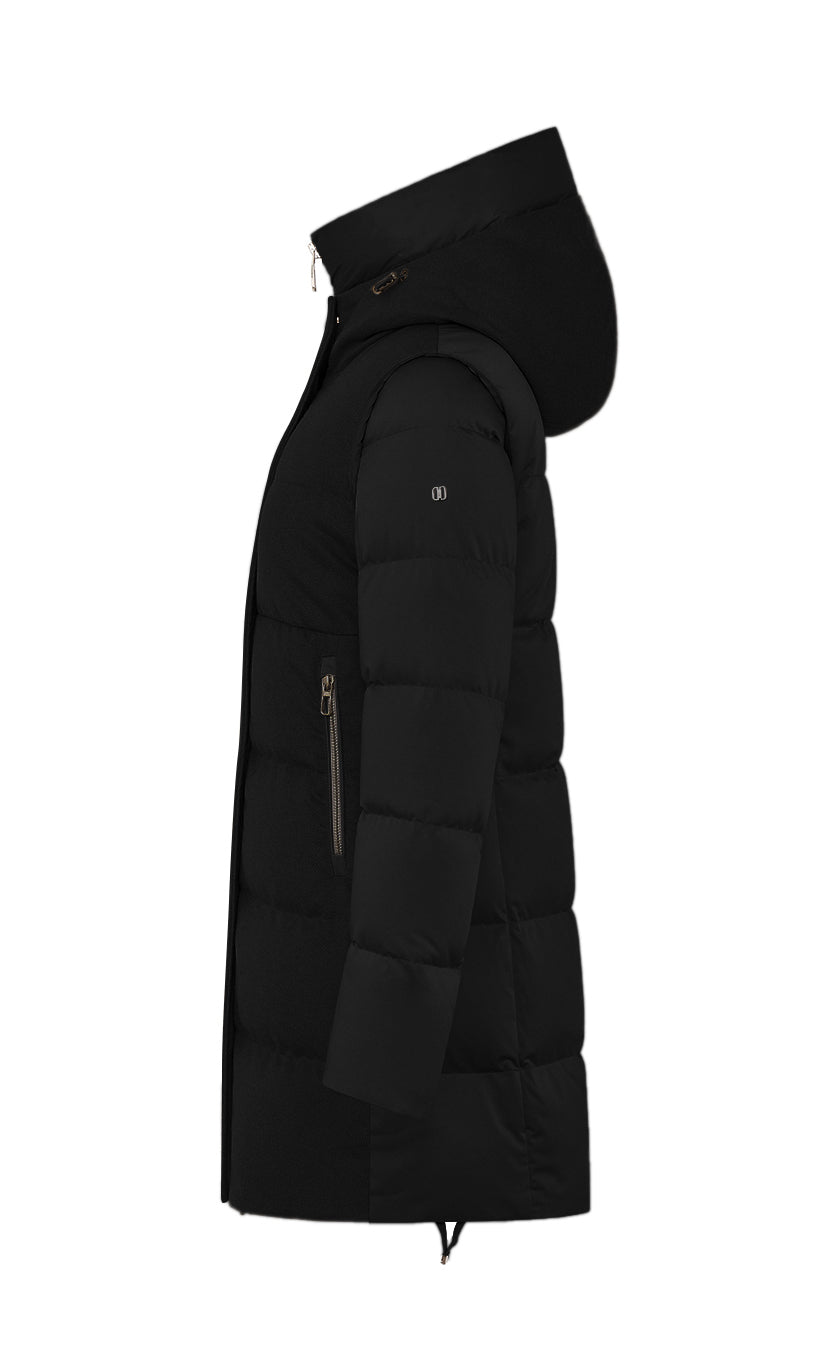 Duno Laleh Down Jacket With Detachable Sleeve Black