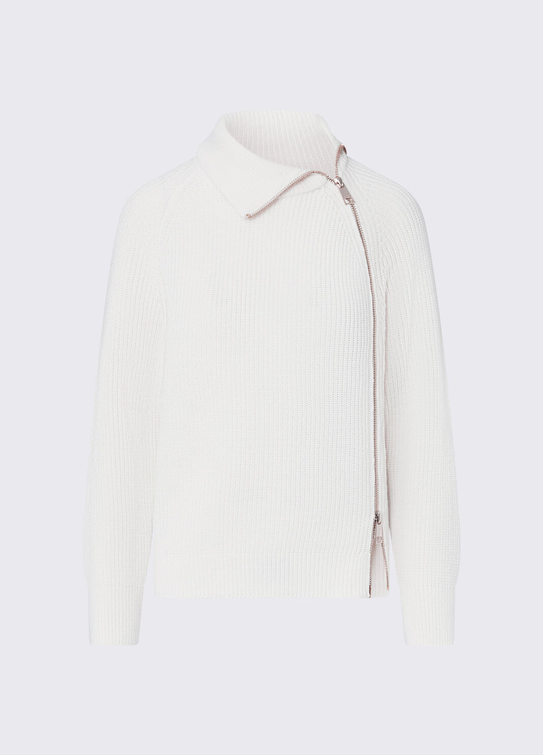 Liu Jo Maglia In Lana Con Zip Bianca