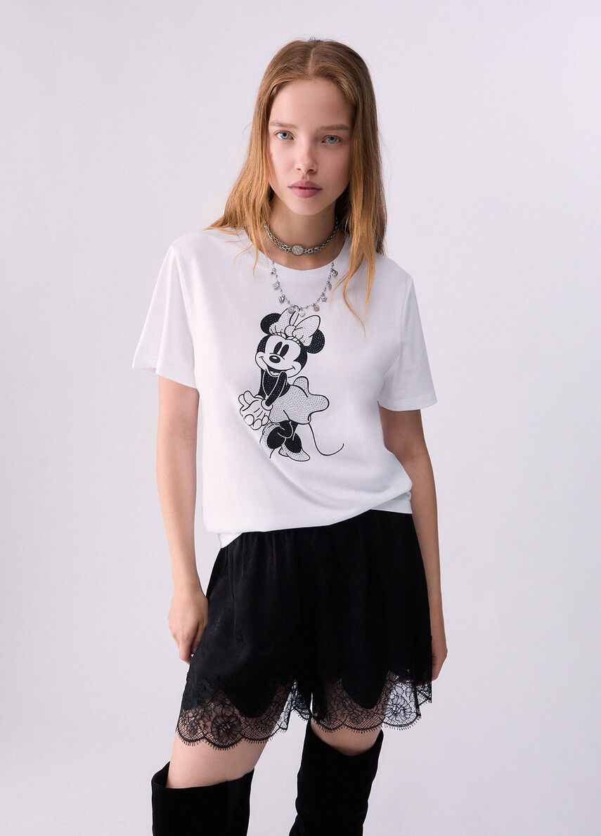 Liu Jo T-Shirt Con Stampa Miss Mouse Bianca