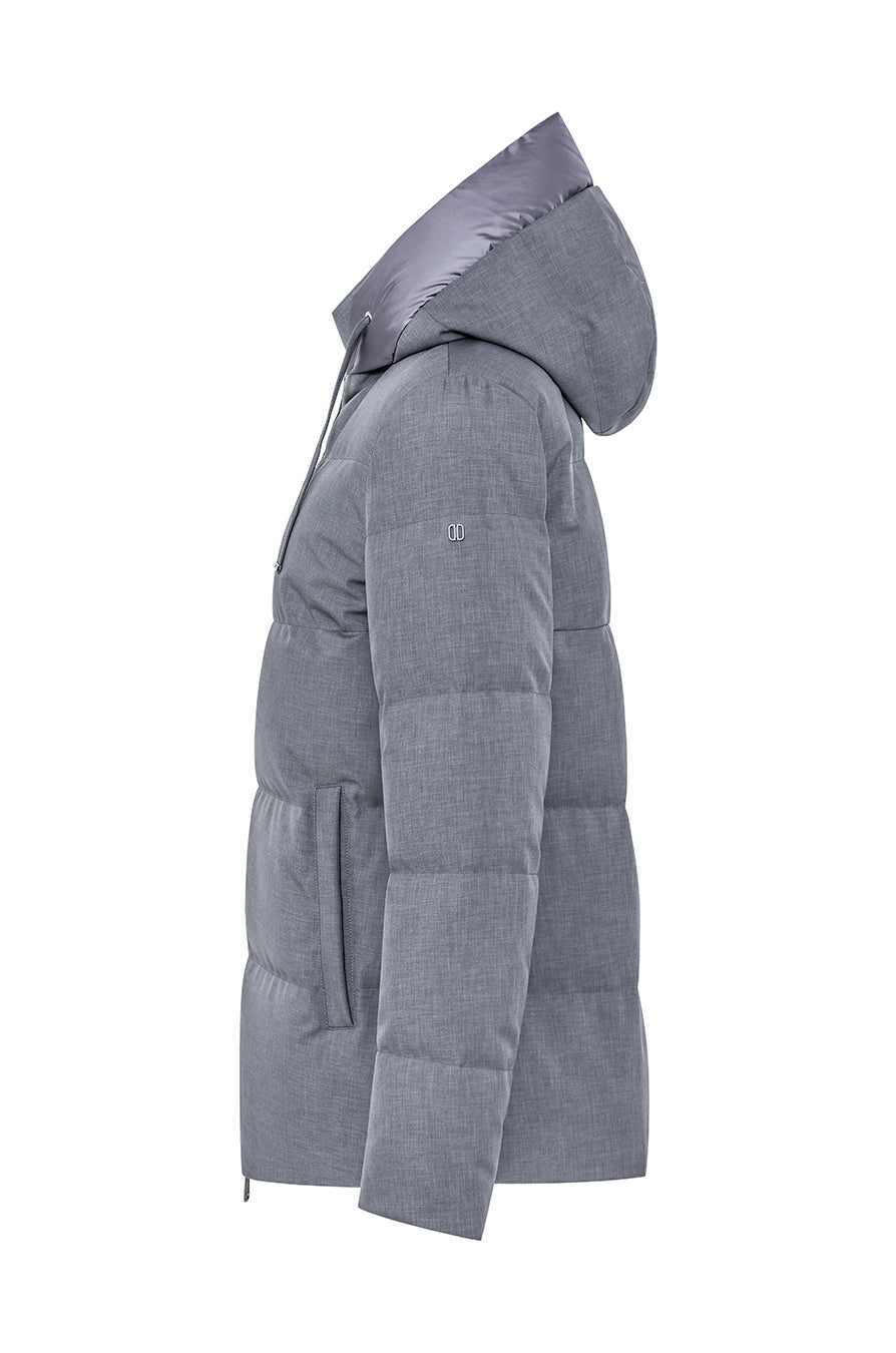 Duno Lottie Down Jacket Technical Fabric Light Grey