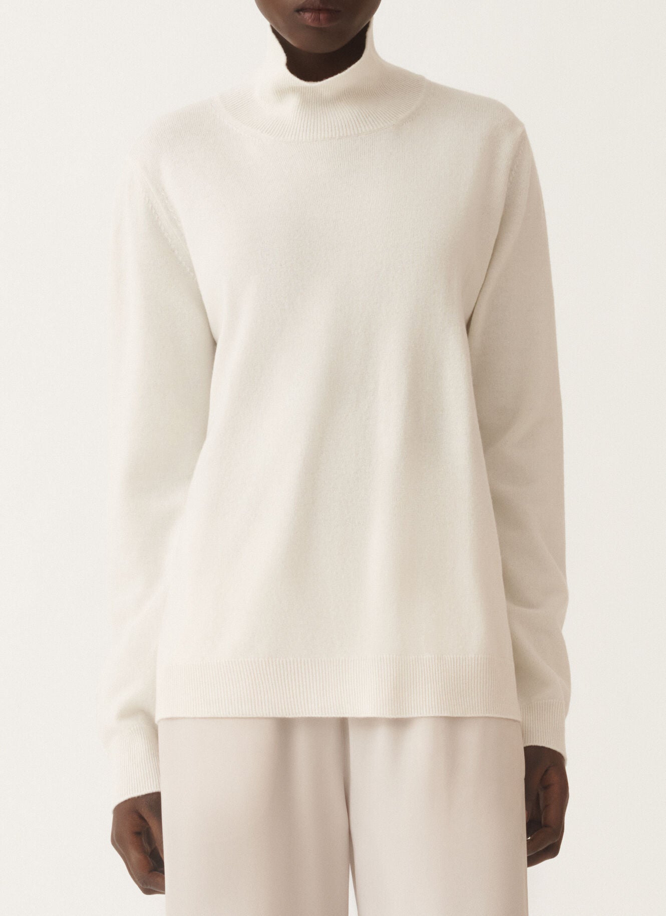 Fabiana Filippi Maglia Collo Alto In Platinum Rafia