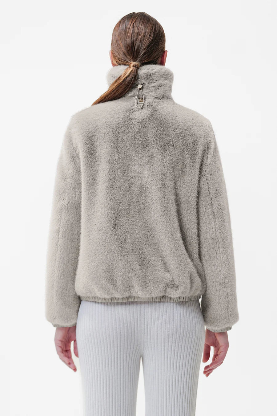 Duno Manila R Reversible Faux Fur and Nylon Bomber Jacket Beige