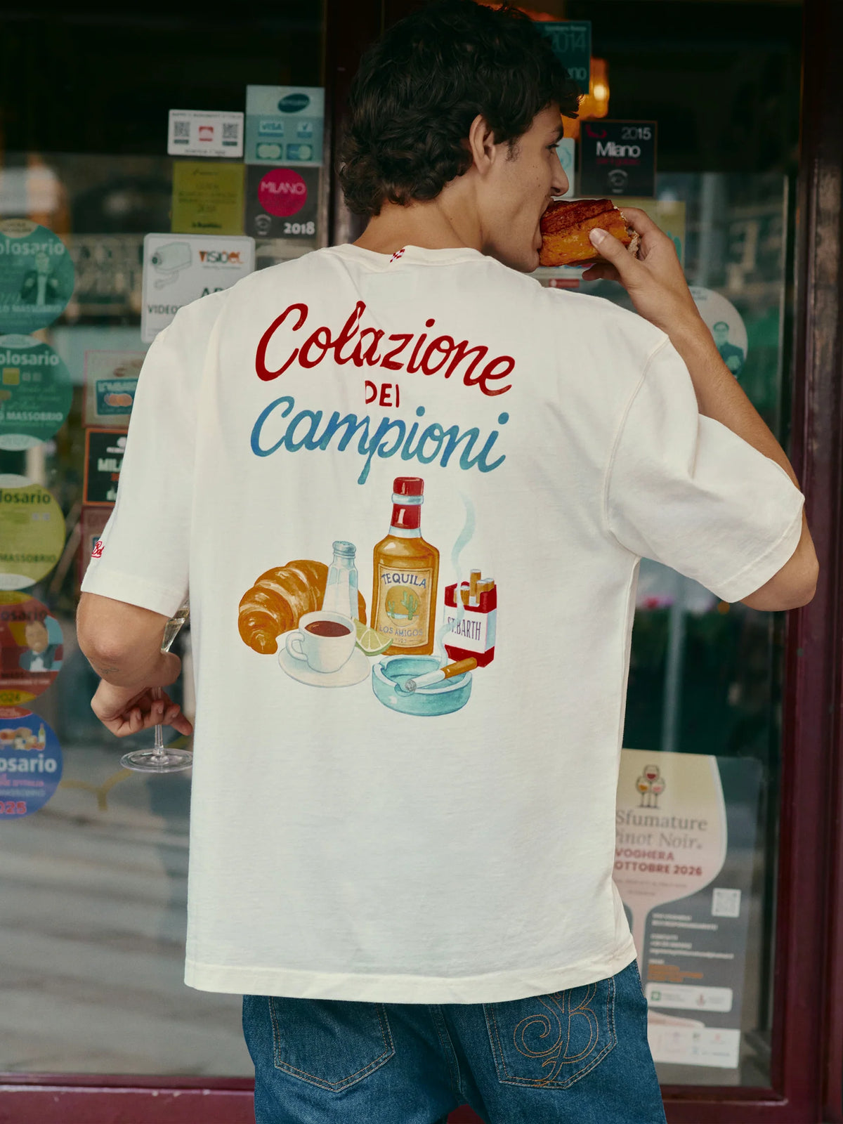 MC2 Saint Barth Delmar Oversized T-Shirt Breakfast of Champions