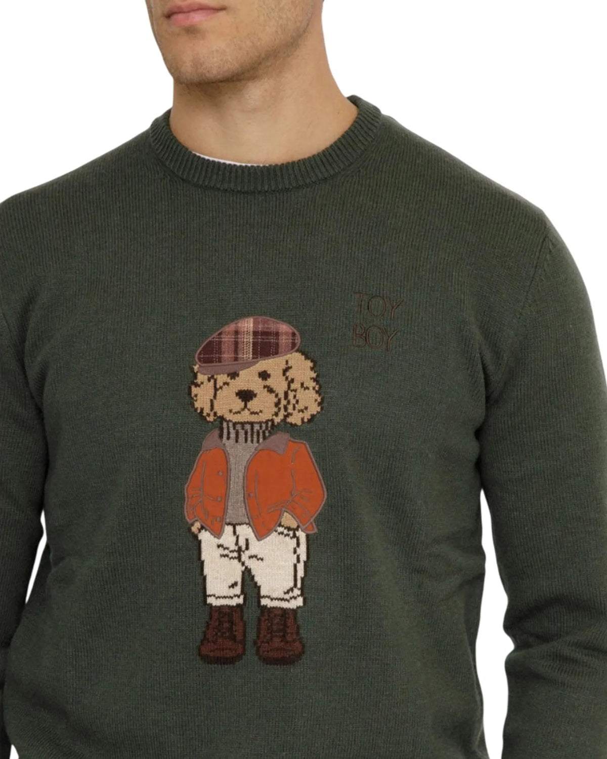 MC2 Saint Barth Heron Toy Boy Green Sweater