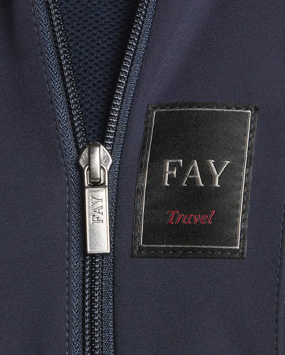 Fay Blue Stretch Nylon Travel Jacket
