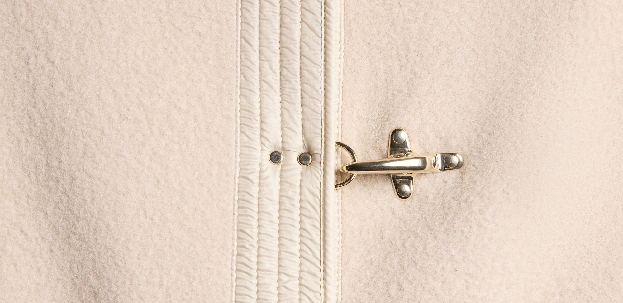 Fay Caban Bimateriale in Lana e Cashmere Beige