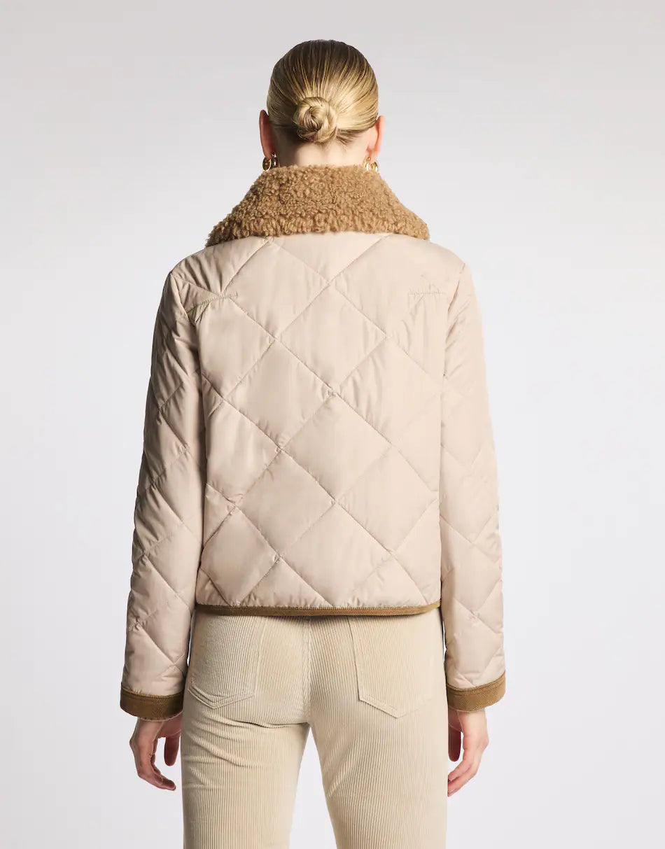 Fay 3 Ganci Trapuntato In Tessuto Tecnico Beige