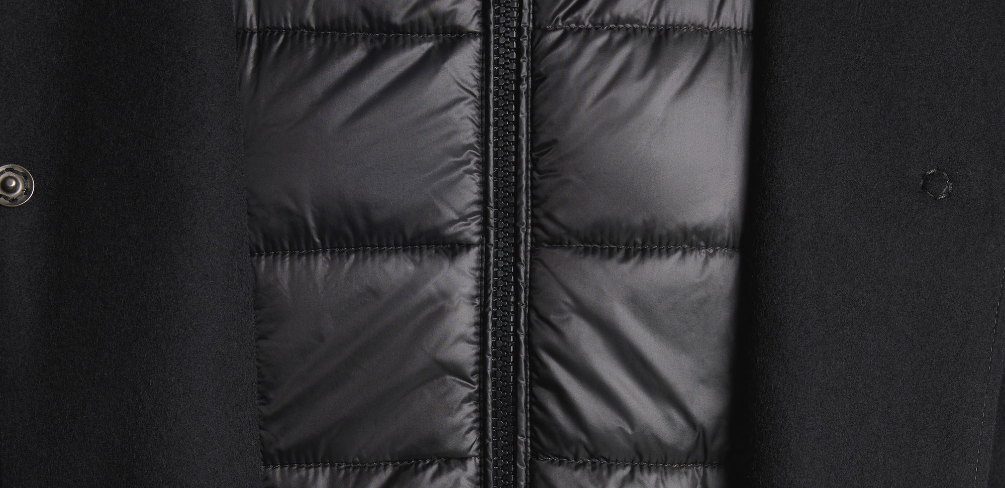 Fay Toggle Coat in Panno Di Lana Double Front Nero