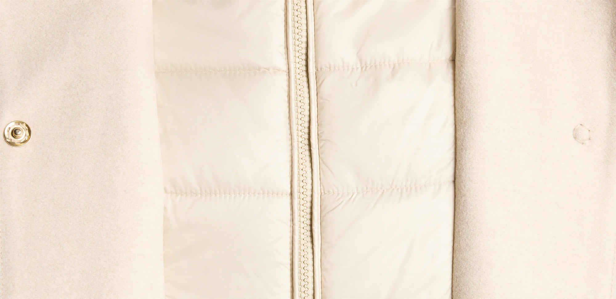 Fay Toggle Coat in Panno Di Lana Double Front Bianco