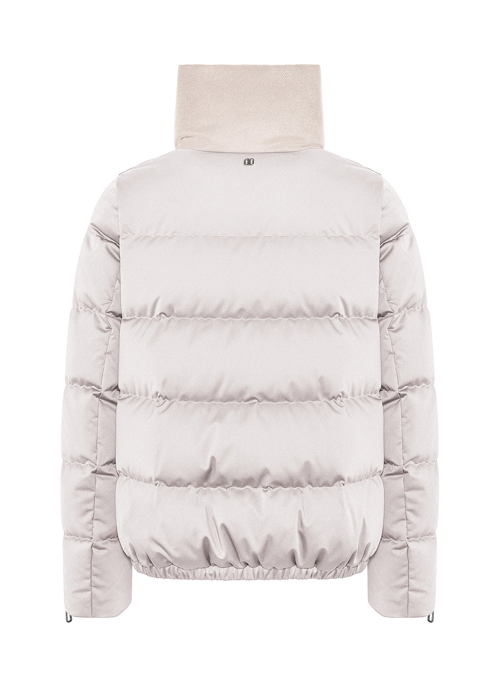 Duno Nerea Wool And Satin Down Jacket Ivory White