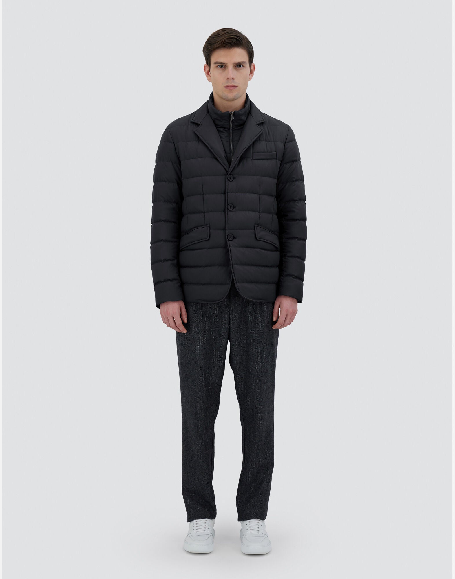 Herno Blazer In Arendelle E Monogram Blu Navy