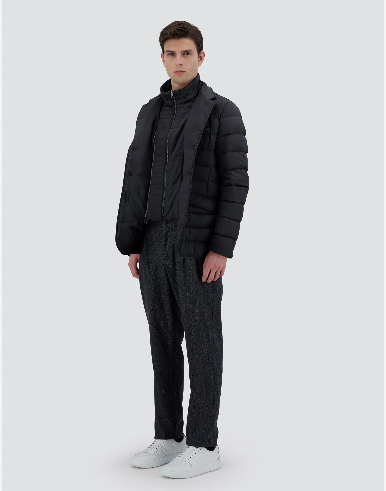 Herno Blazer In Arendelle E Monogram Blu Navy