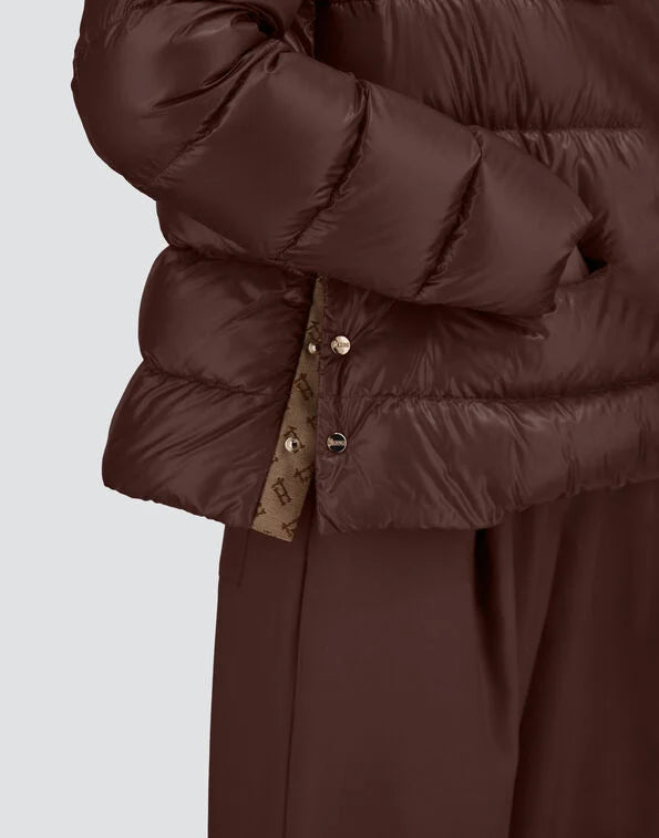 Herno Ultralight Nylon Cape Dark Brown