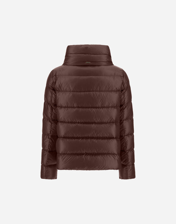 Herno Ultralight Nylon Cape Dark Brown