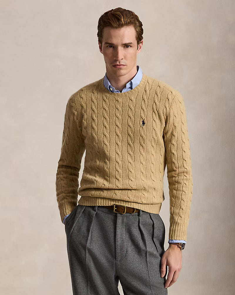 POLO-RALPH-LAUREN-maglia-in-lana-e-cashmere-a-trecce-710876762009-CAMEL