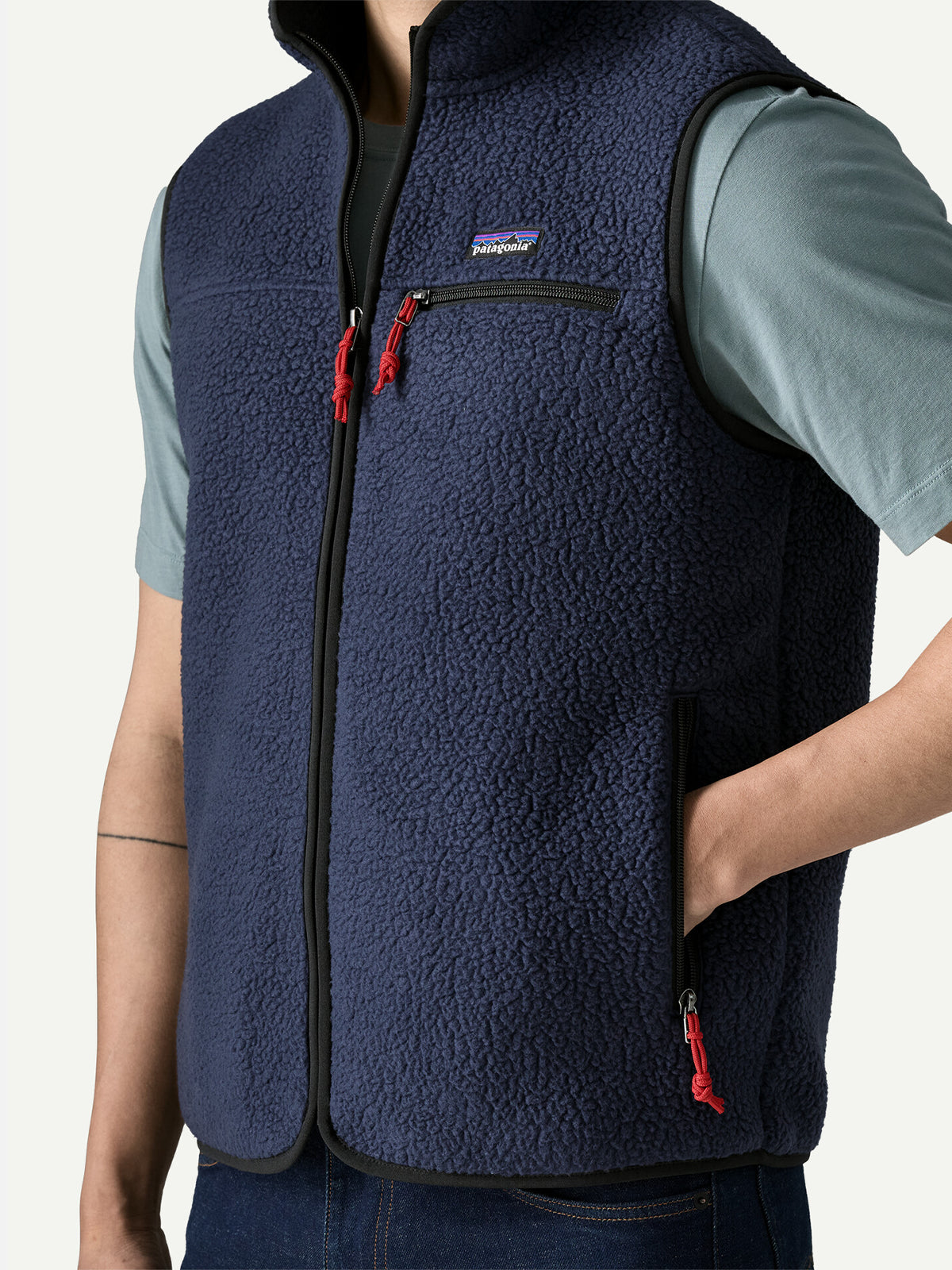 Patagonia Men's Retro Pile Fleece Vest New Navy