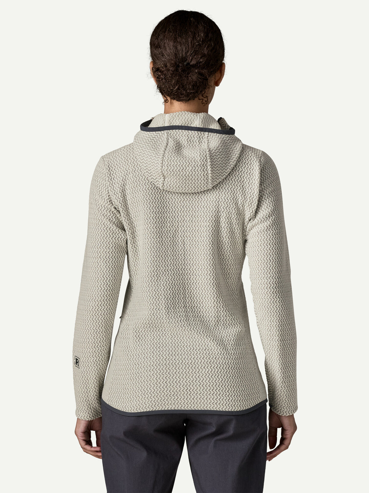 Patagonia Women's R1 Air Fleece Full-Zip Hoody Birch White