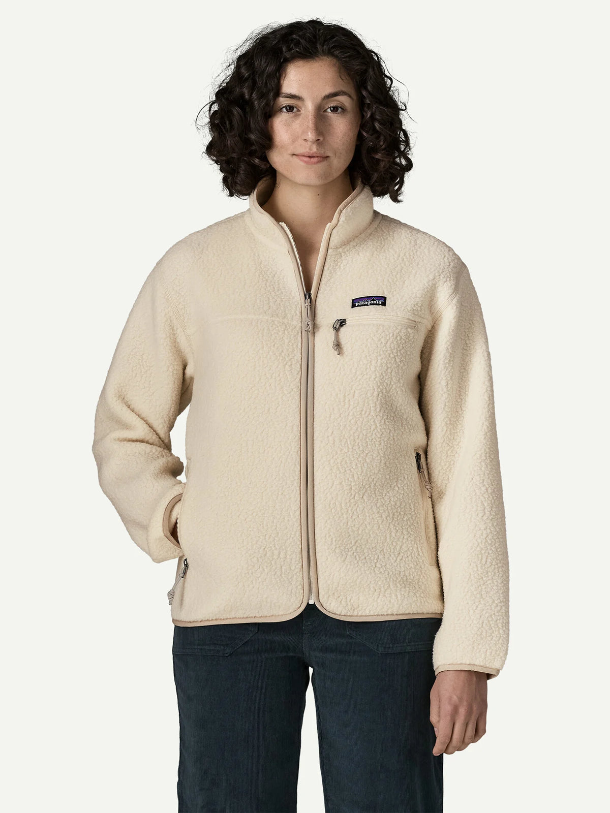 Patagonia Women's Retro Pile Fleece Jacket Natural