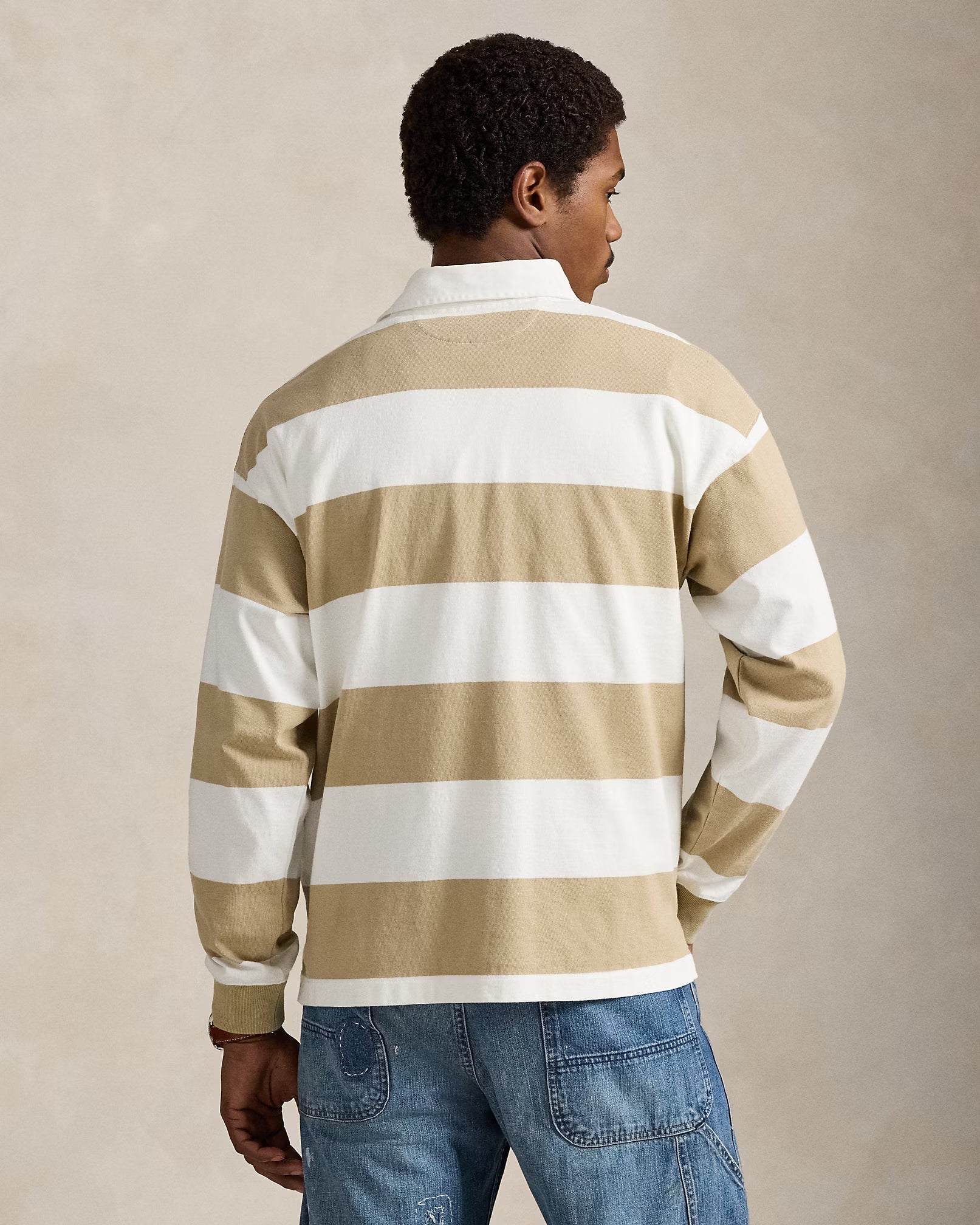 Polo-Ralph-Lauren-Maglia-rugby-in-jersey-Big-Fit-a-righe-panna-kaky-710965471500-4