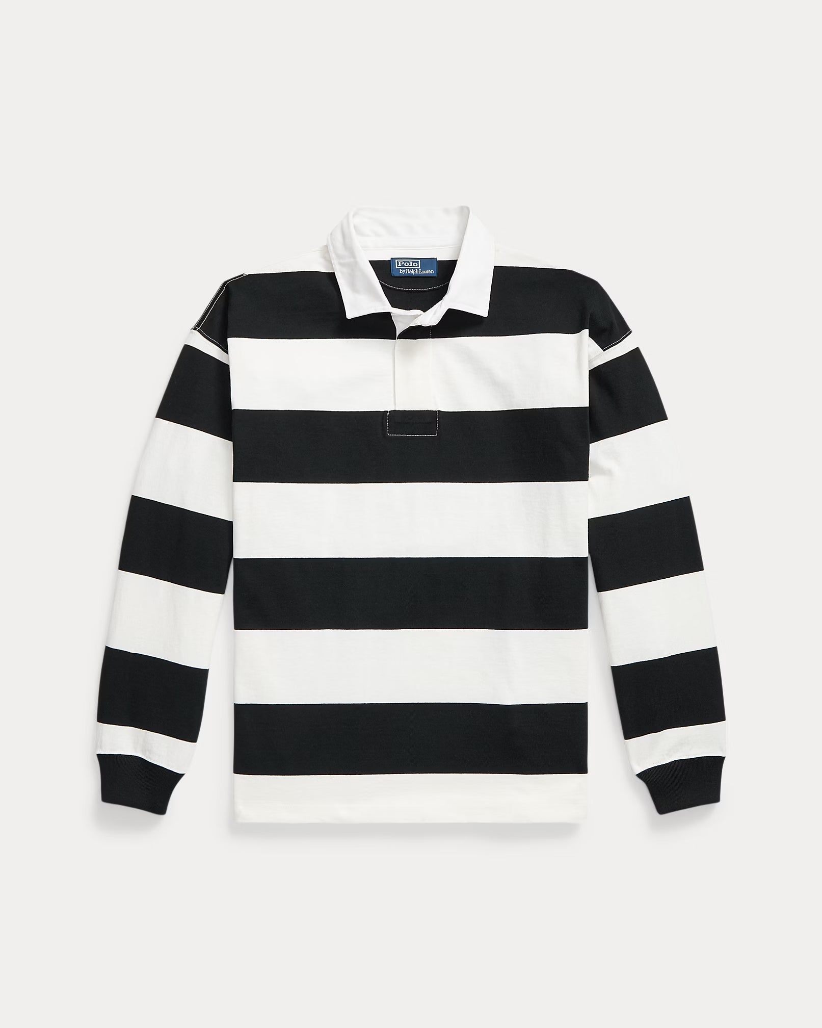 Polo-Ralph-Lauren-Maglia-rugby-in-jersey-Big-Fit-a-righe-panna-nero-710965471501-2