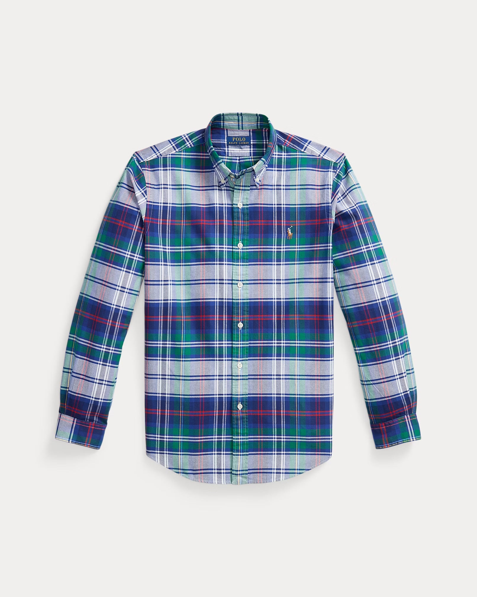 Polo-Ralph-Lauren-camicia-oxford-a-quadri-custom-fit-710968962501-verde-blu-2