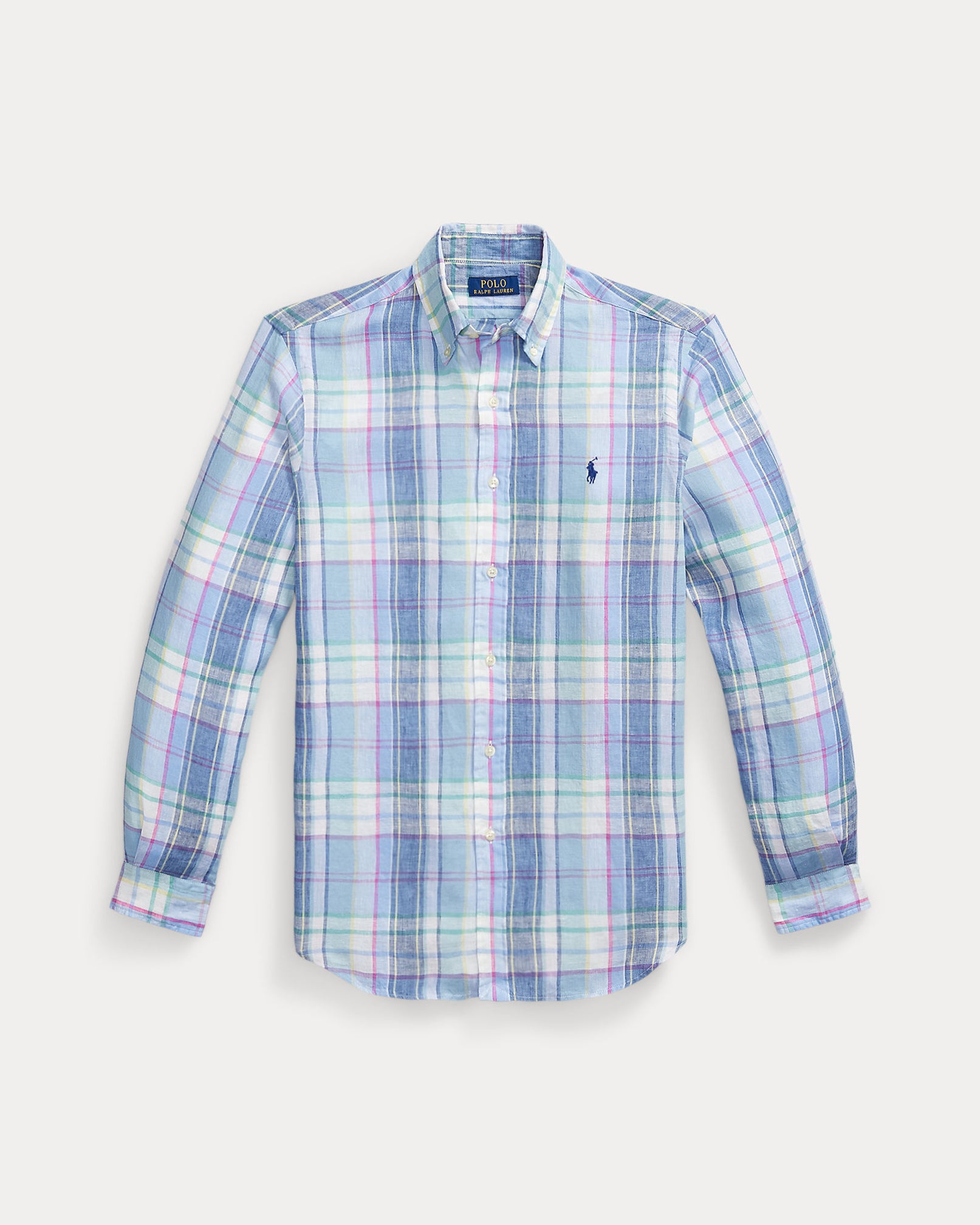 Polo-Ralph-Lauren-camicia-quadri-blu-verde-710B16705002-in.lino-1