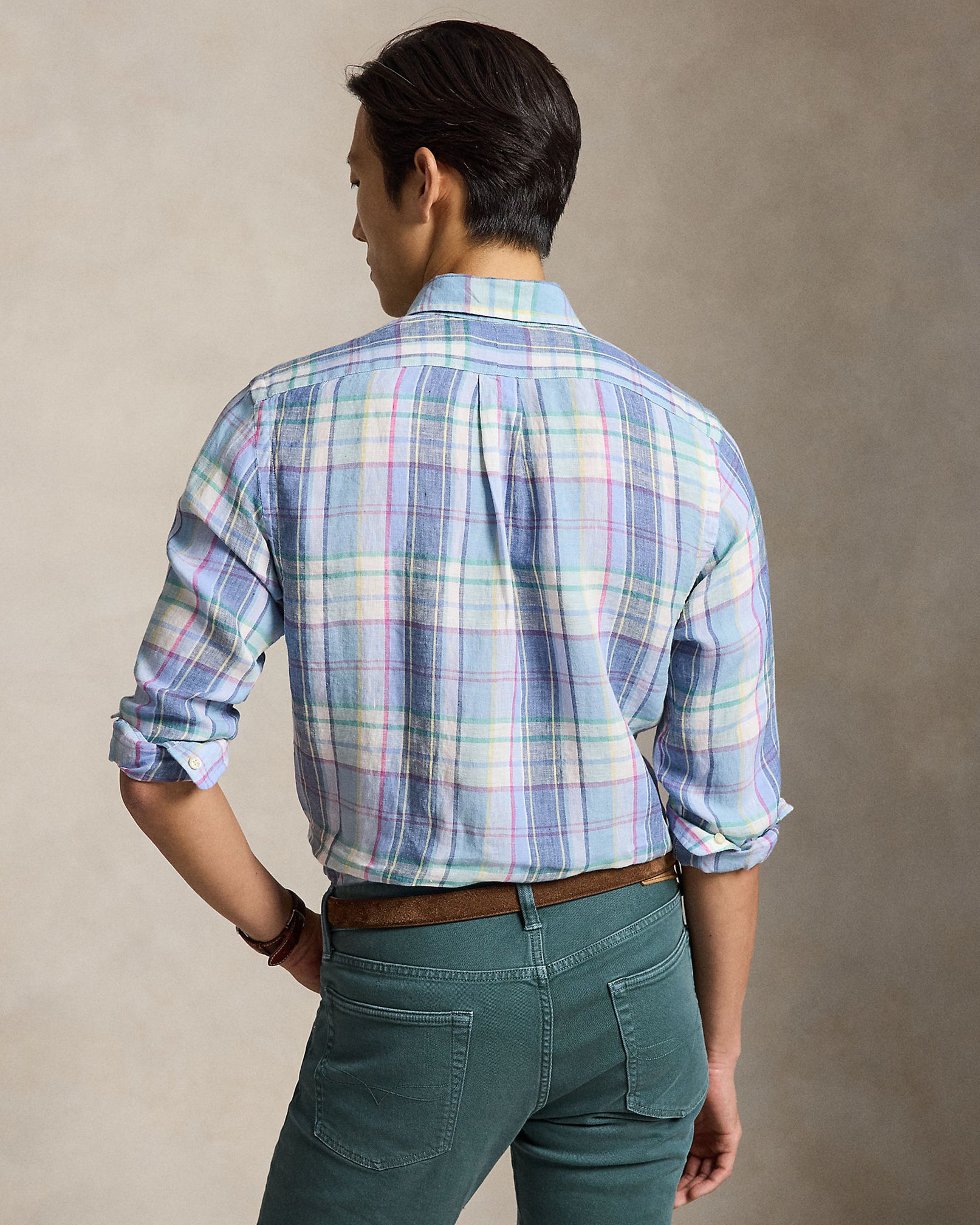 Polo-Ralph-Lauren-camicia-quadri-blu-verde-710B16705002-in.lino-4