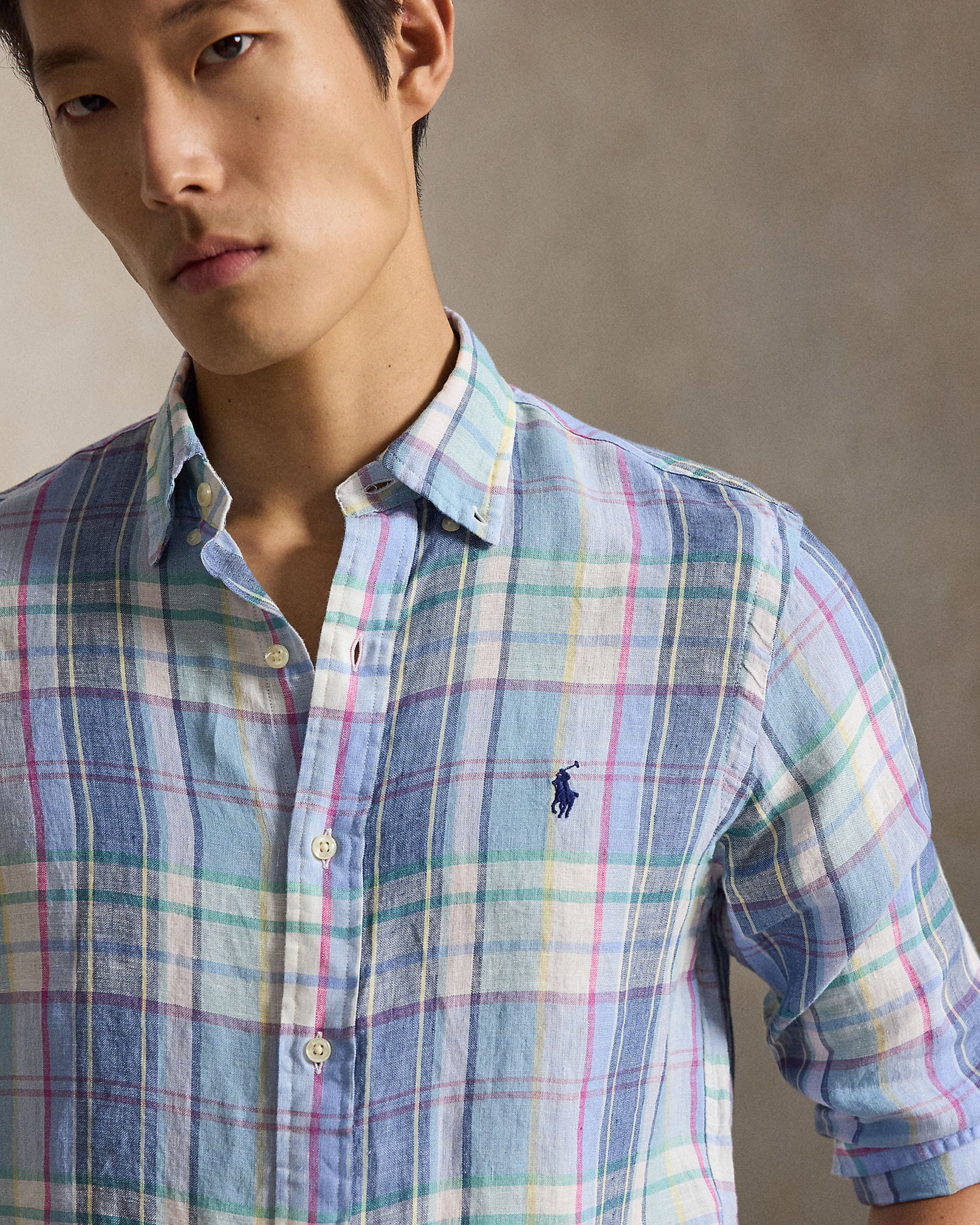 Polo-Ralph-Lauren-camicia-quadri-blu-verde-710B16705002-in.lino-5