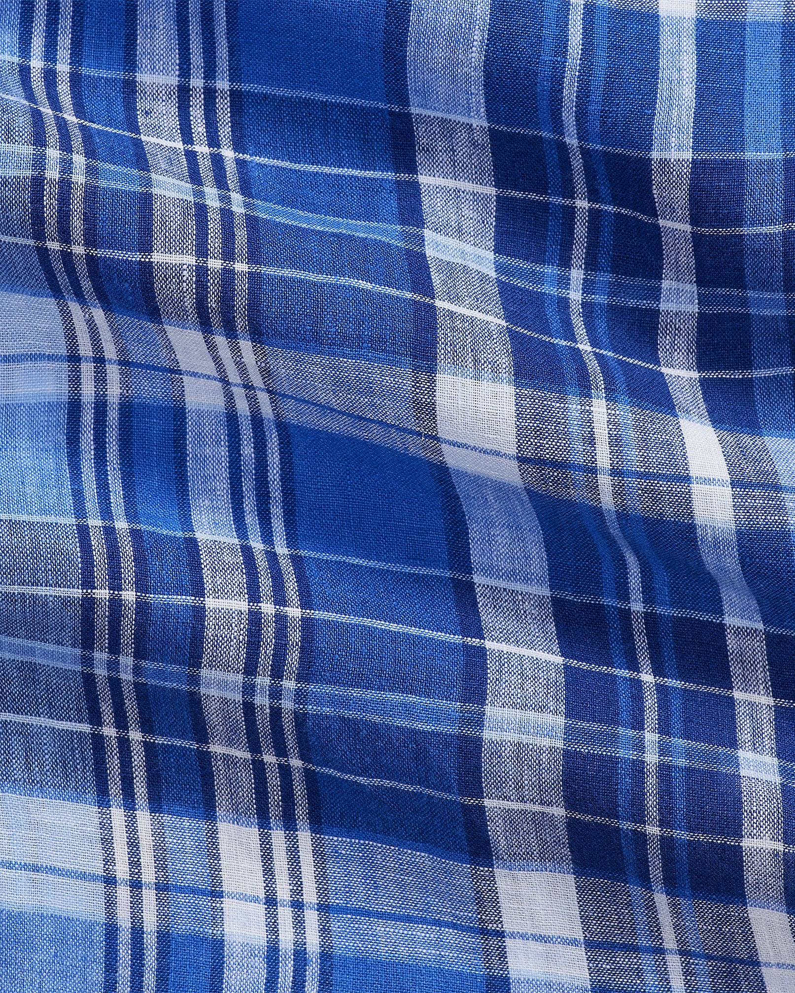 Polo Ralph Lauren Blue Checked Linen Shirt